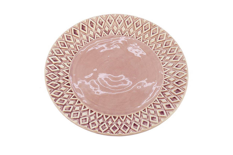 Platou ceramic roz