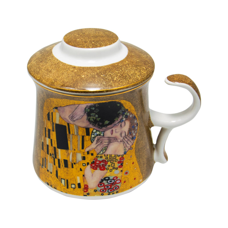 Cana cu sita Klimt, Portelan, 300 ml