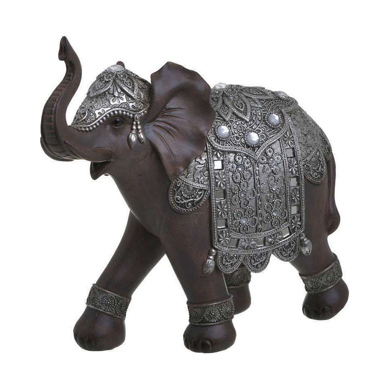 Decoratiune Brown Elephant, Rasina, 25X10X24