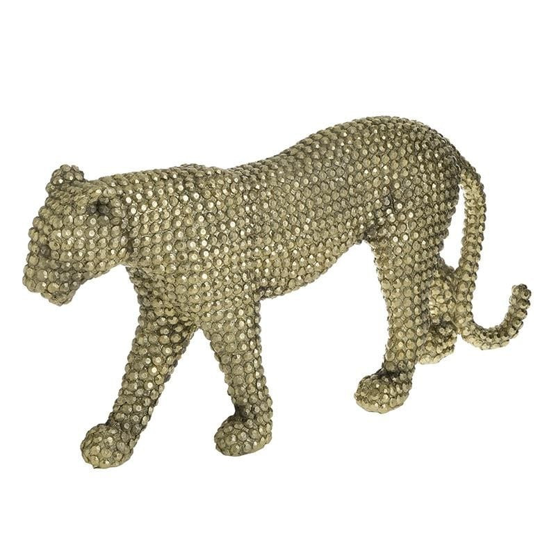 Figurina Golden Leopard, Rasina, 45x9x21
