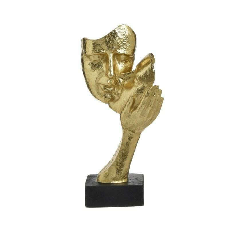 Statueta Golden Kiss, Rasina, 14Χ10Χ30 cm