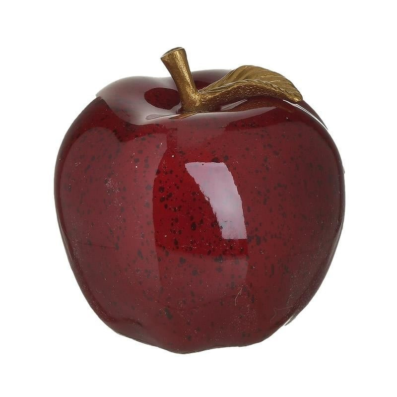 Decoratiune Red Apple, Rasina, D12x12 cm