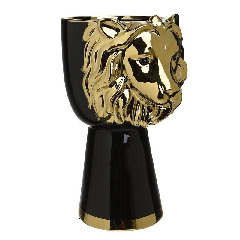 Vaza Golden Lion, Ceramica, 26x18x35