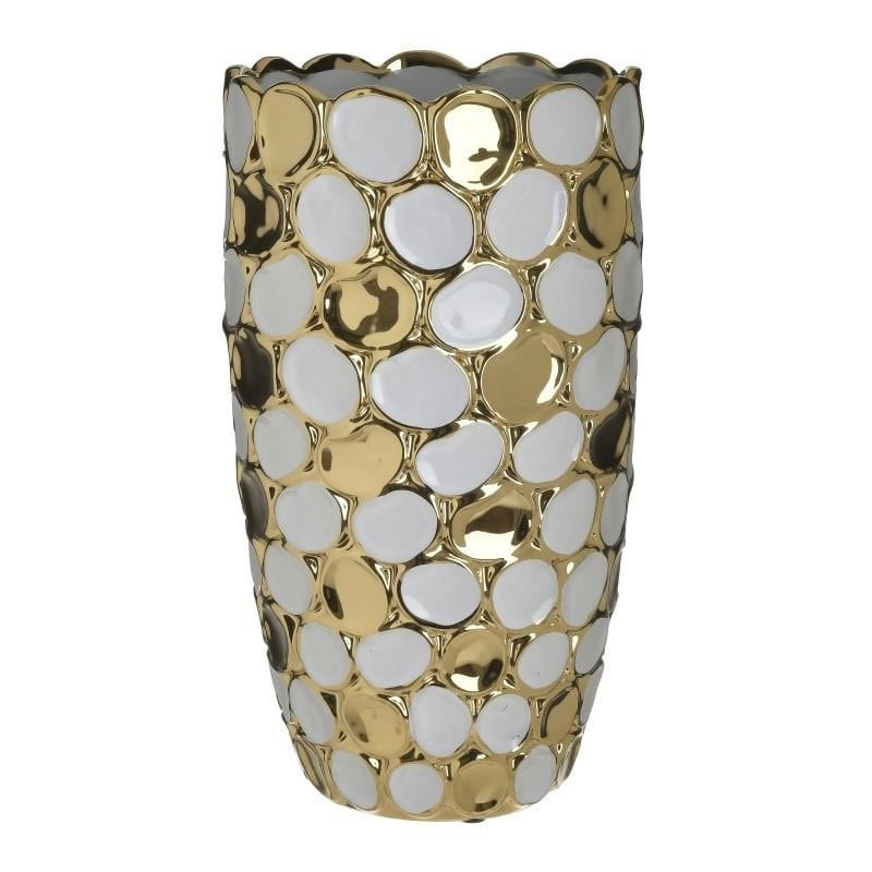 Vaza decorativa Golden Mozaic, Ceramic, D19Χ35