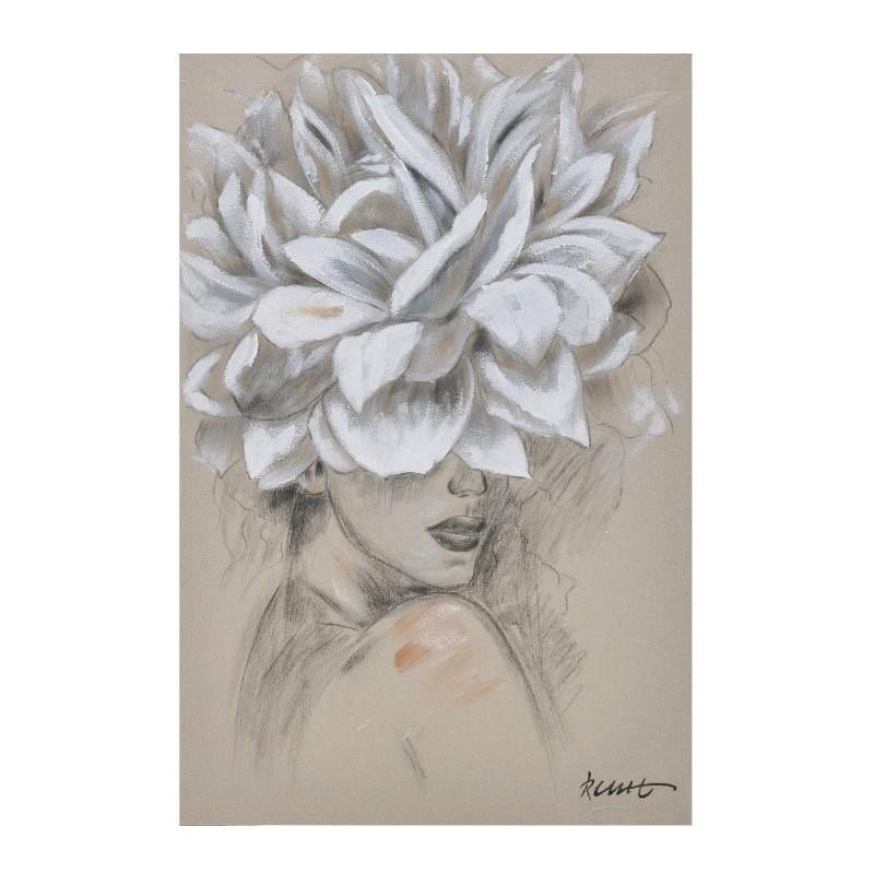 Tablou canvas Flower Lady, 60X90 cm